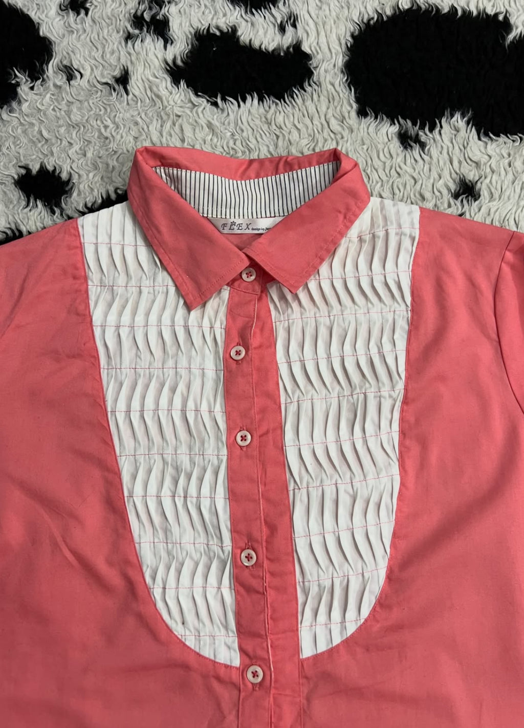 Pink & White Buttonup