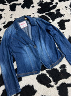 John Baner Denim Coat Jacket (Medium - Large)