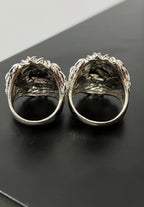 Silver Lion Rings