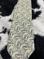 Filati Yellow Embroidered Tie