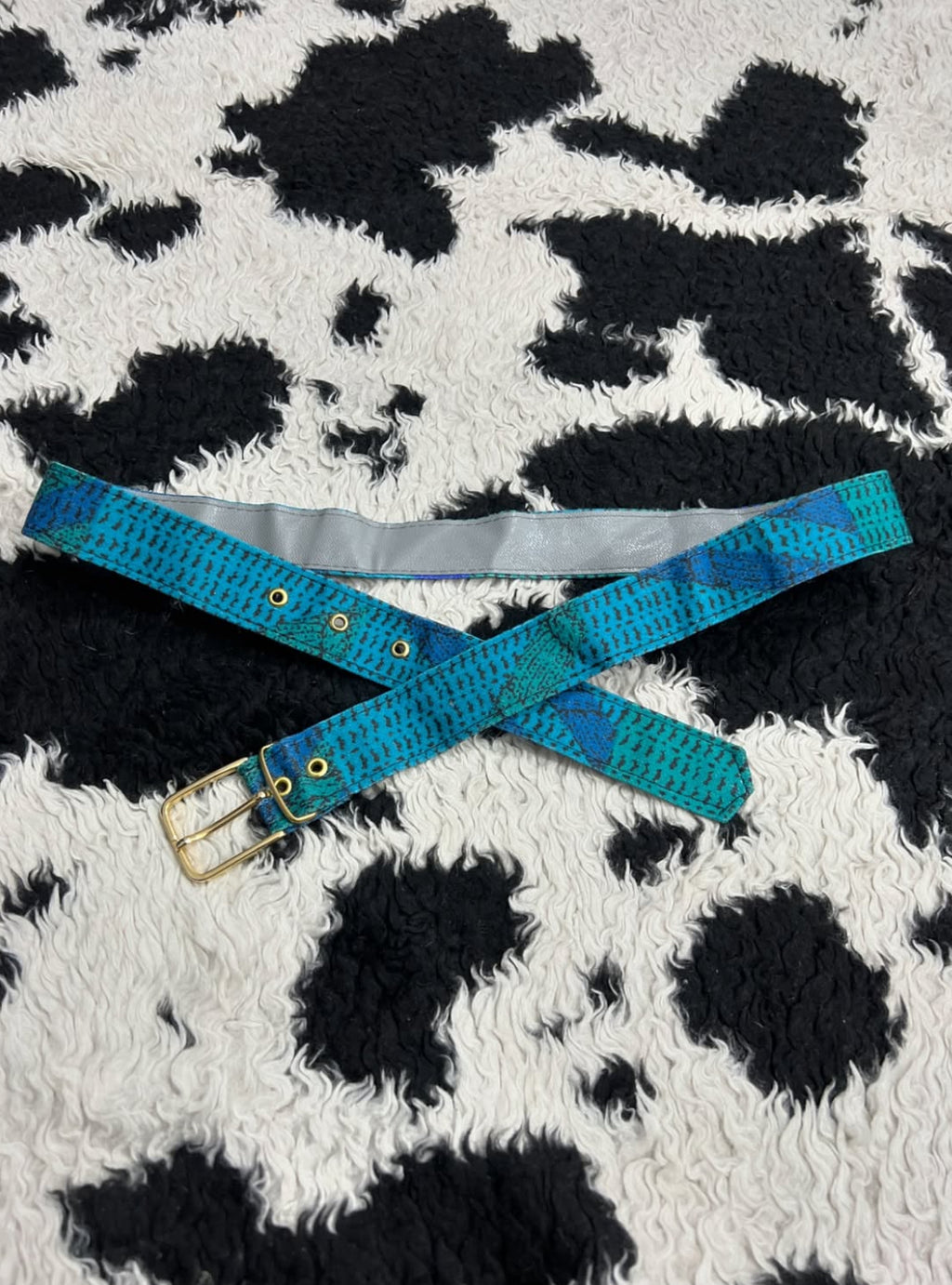 Printed Blue Belt