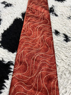 Pierre Pacha Orange & Gold Tie