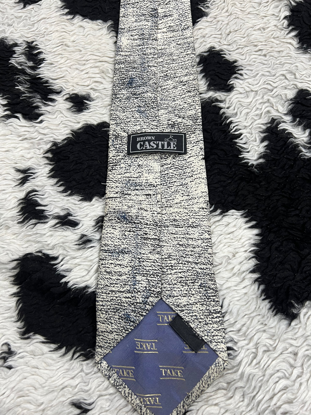 Castle Geometric Grey Tie