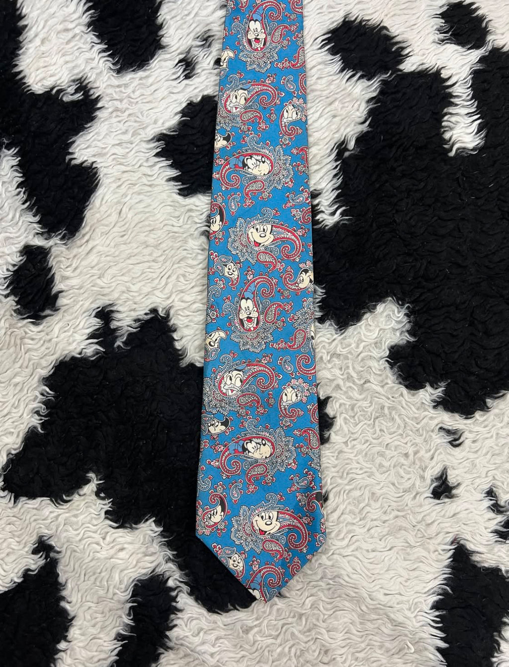Vintage Disney Mickey Mouse & Friends Paisley Tie
