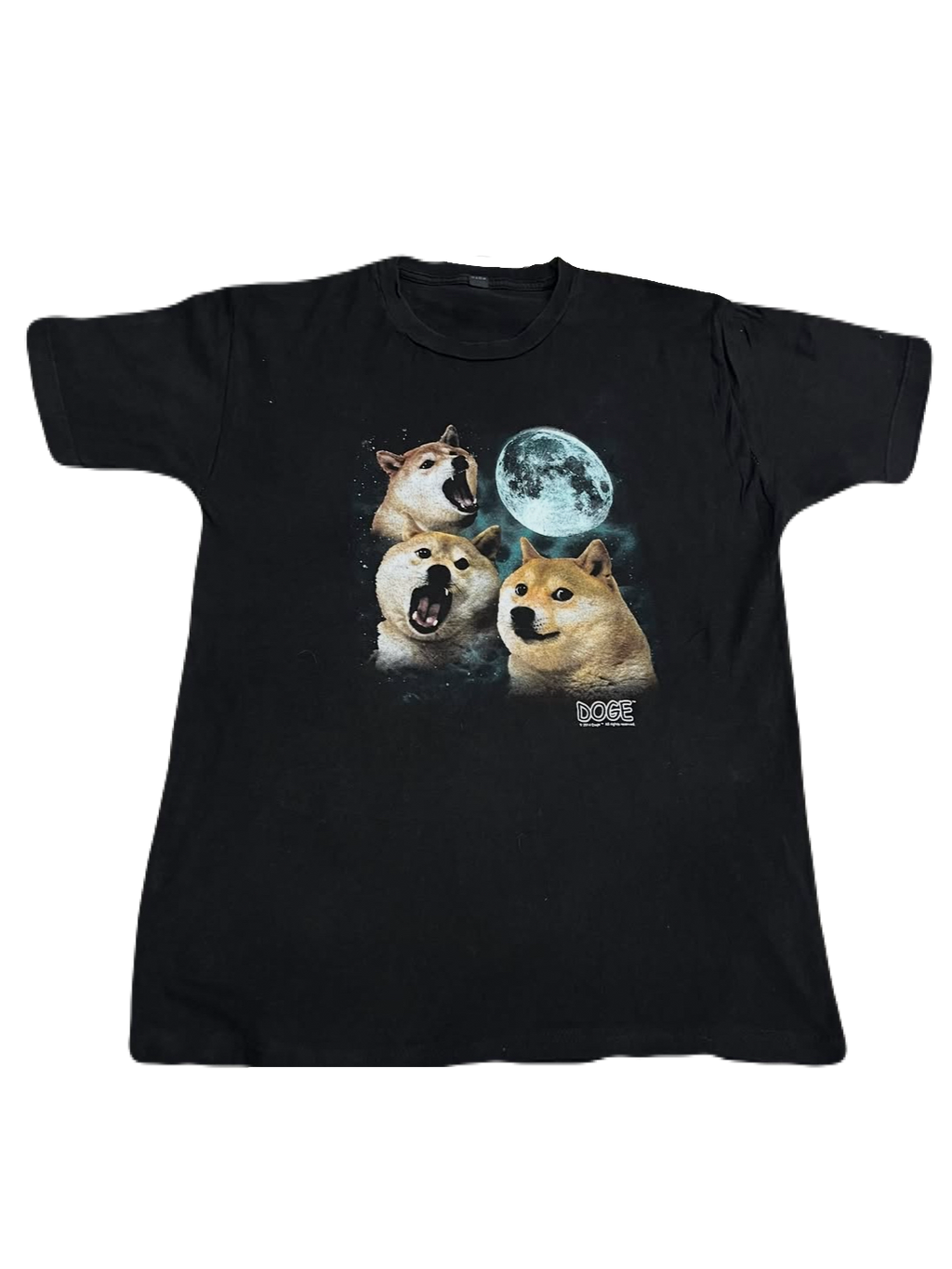 Three Doge Moon Meme Tee (Large)