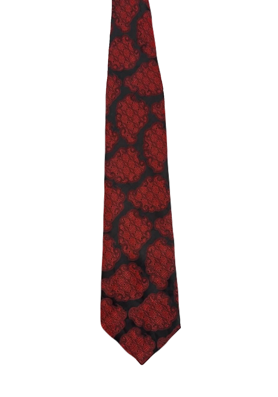 Lancer Black & Red Embroidered Tie