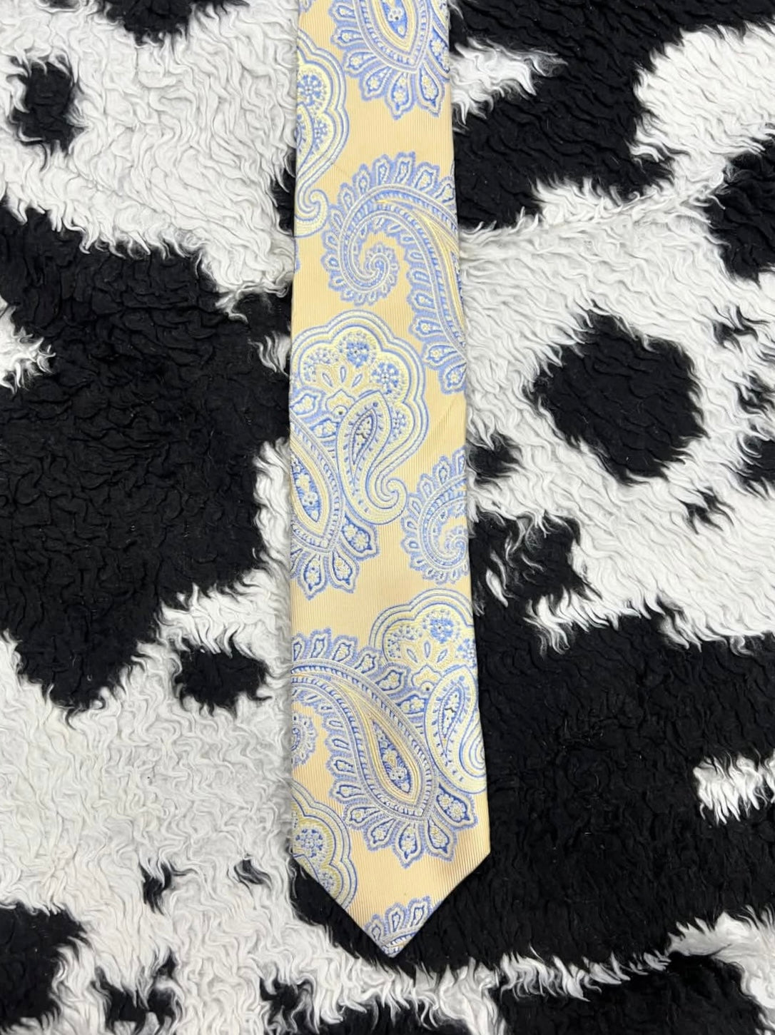 Tie Rack Blue & Yellow Paisley Tie