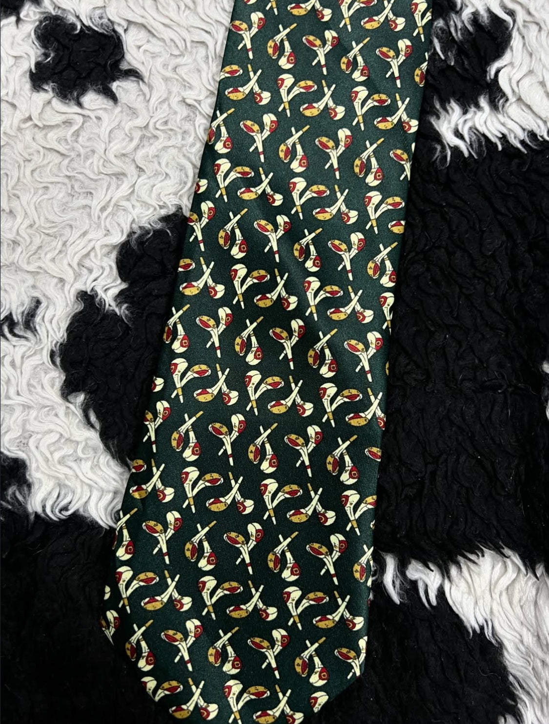 Vintage Rene Chagal Golf Clubs Tie