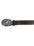 Bedazzled Buckle Brown Belt