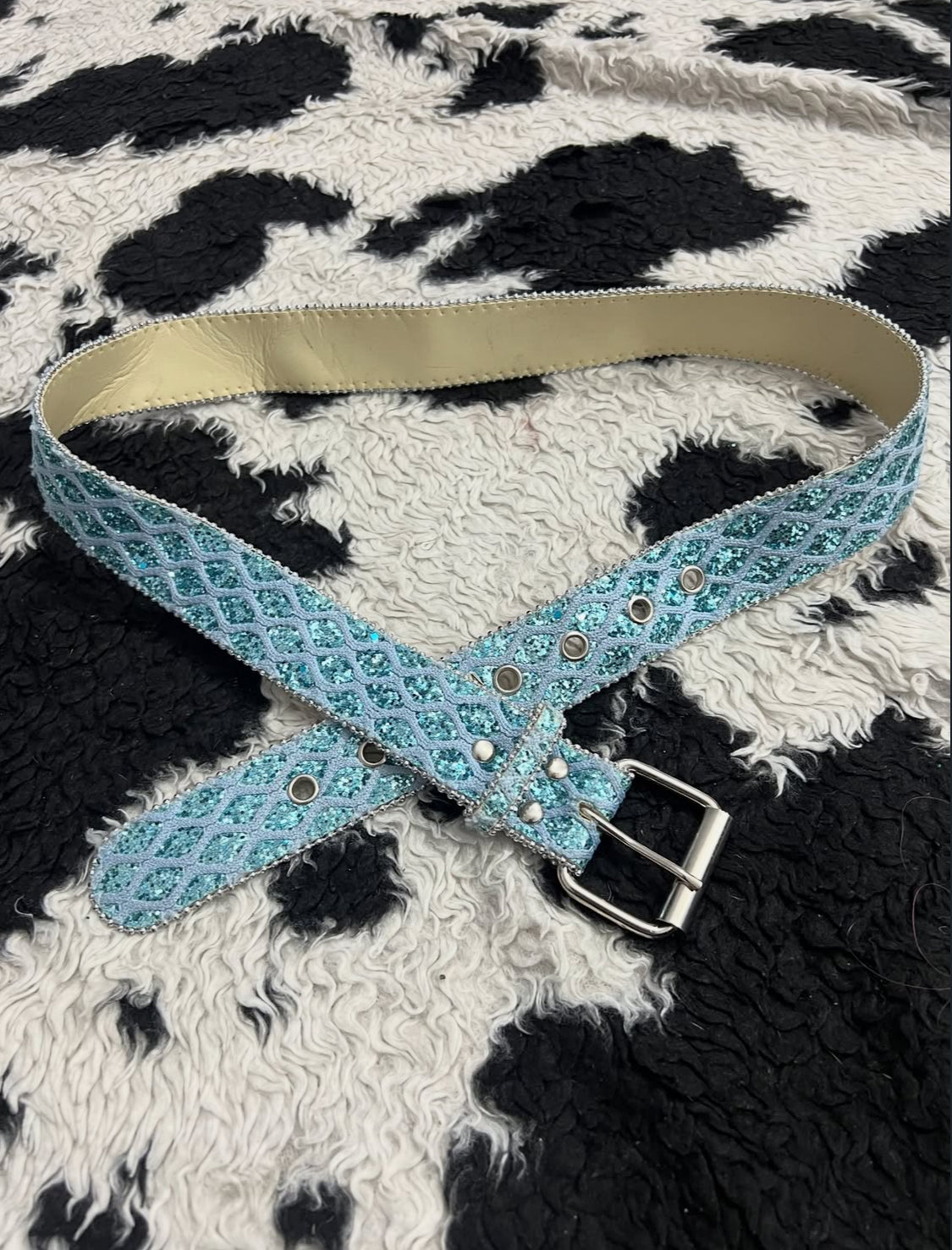 Glittery Blue Belt