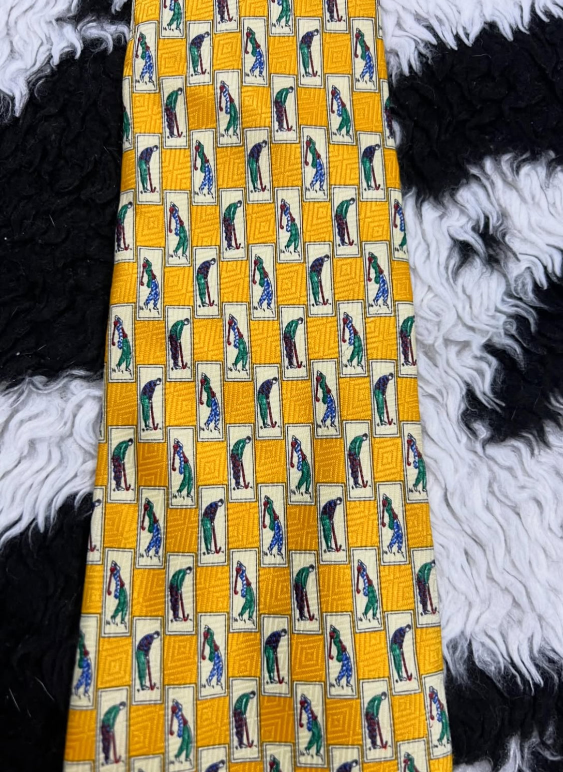 Yellow Golfers Tie