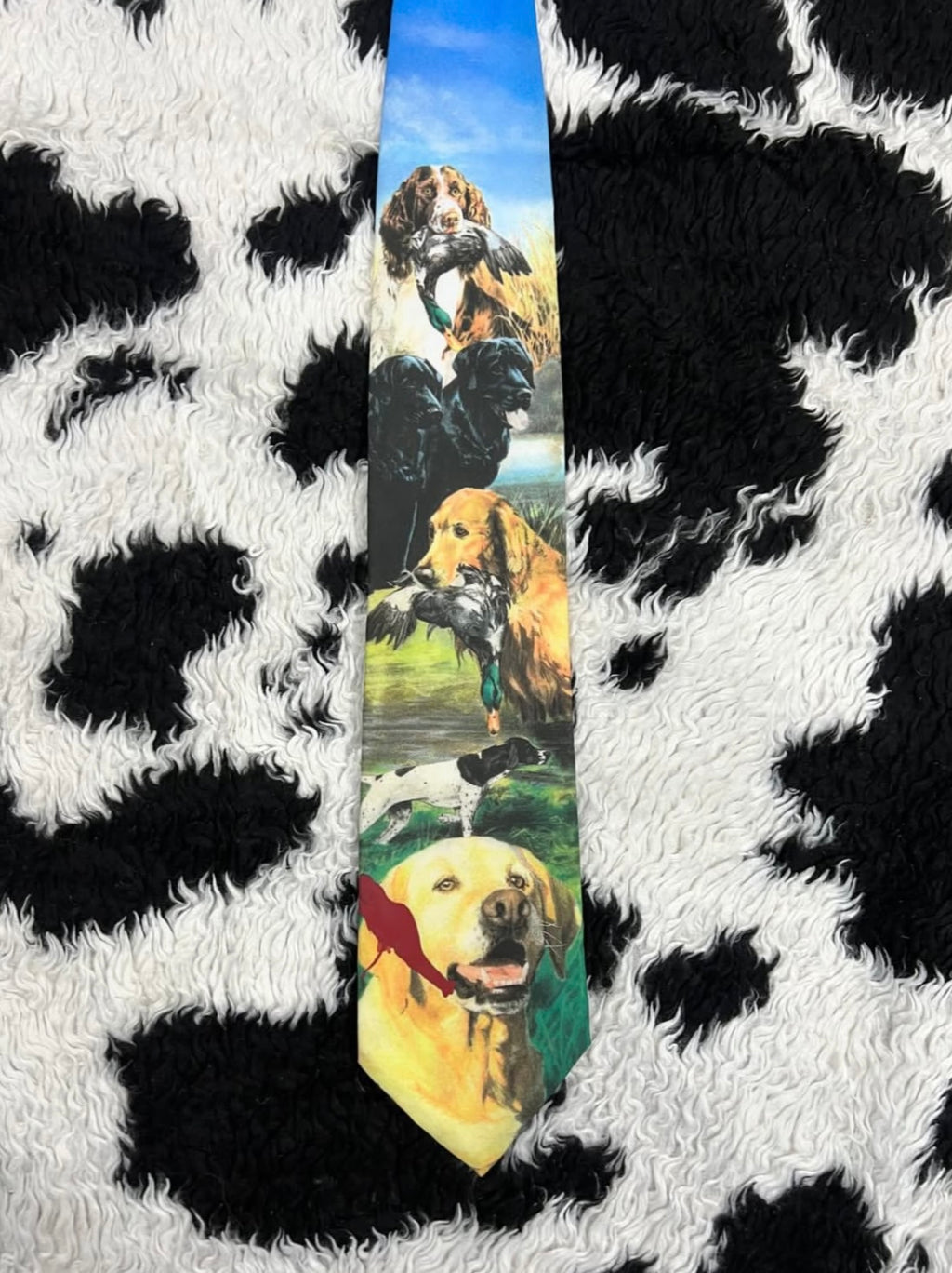 Vintage 1996 Hunting Dogs Tie