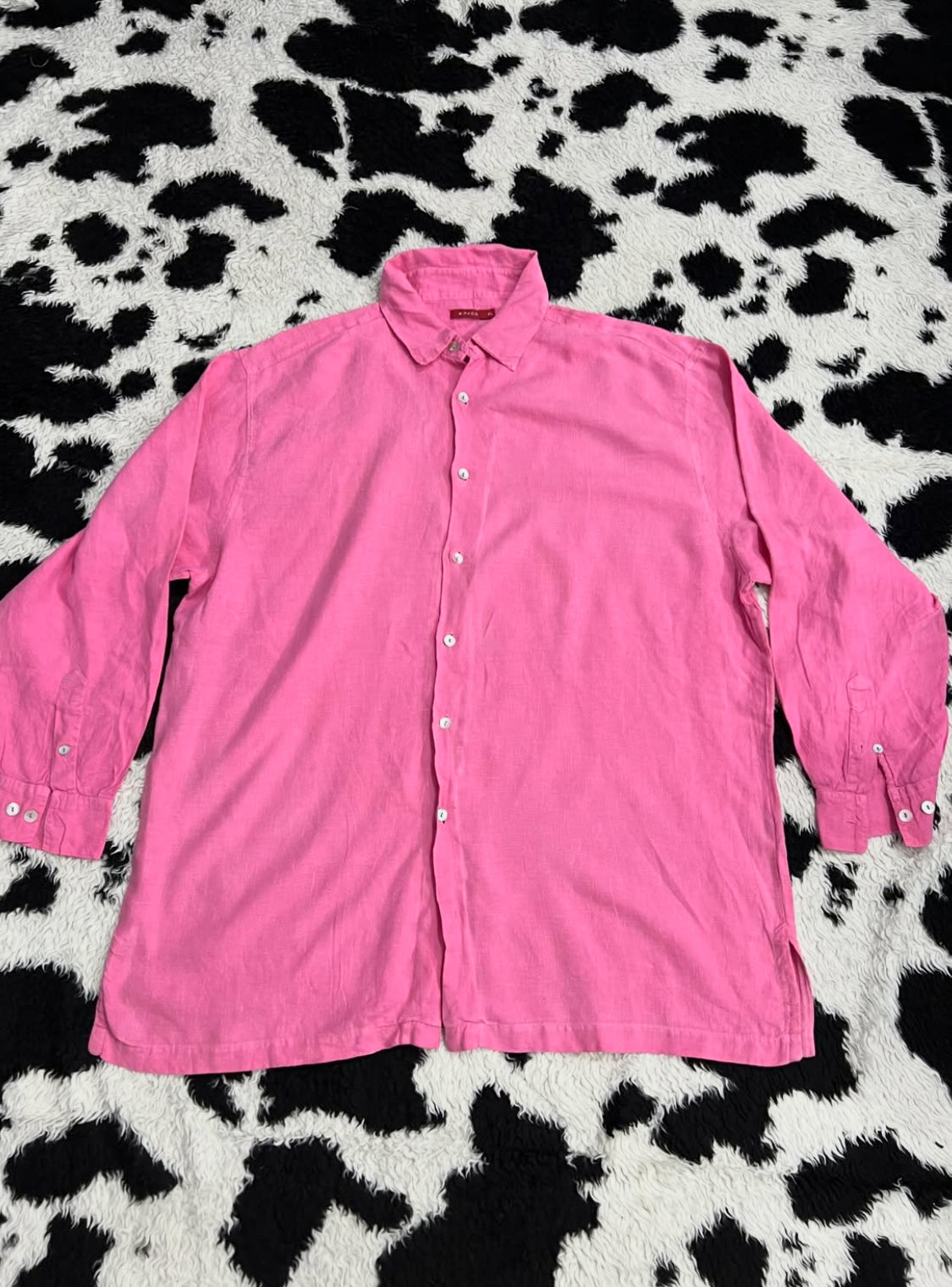 Vibrant Pink Buttonup