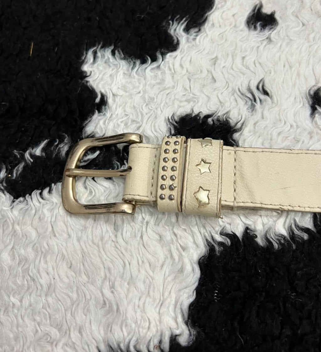Cream-Colored Star Belt