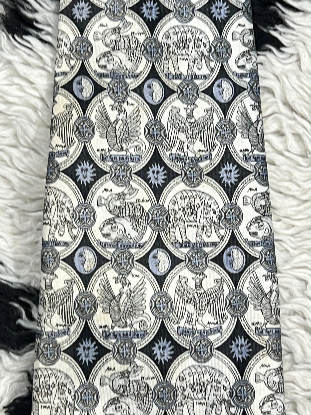 Coins Graphic Tie