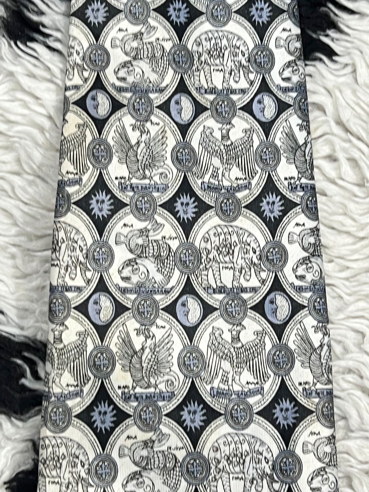 Coins Graphic Tie