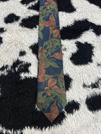 Fully Embroidered Hummingbird Tie