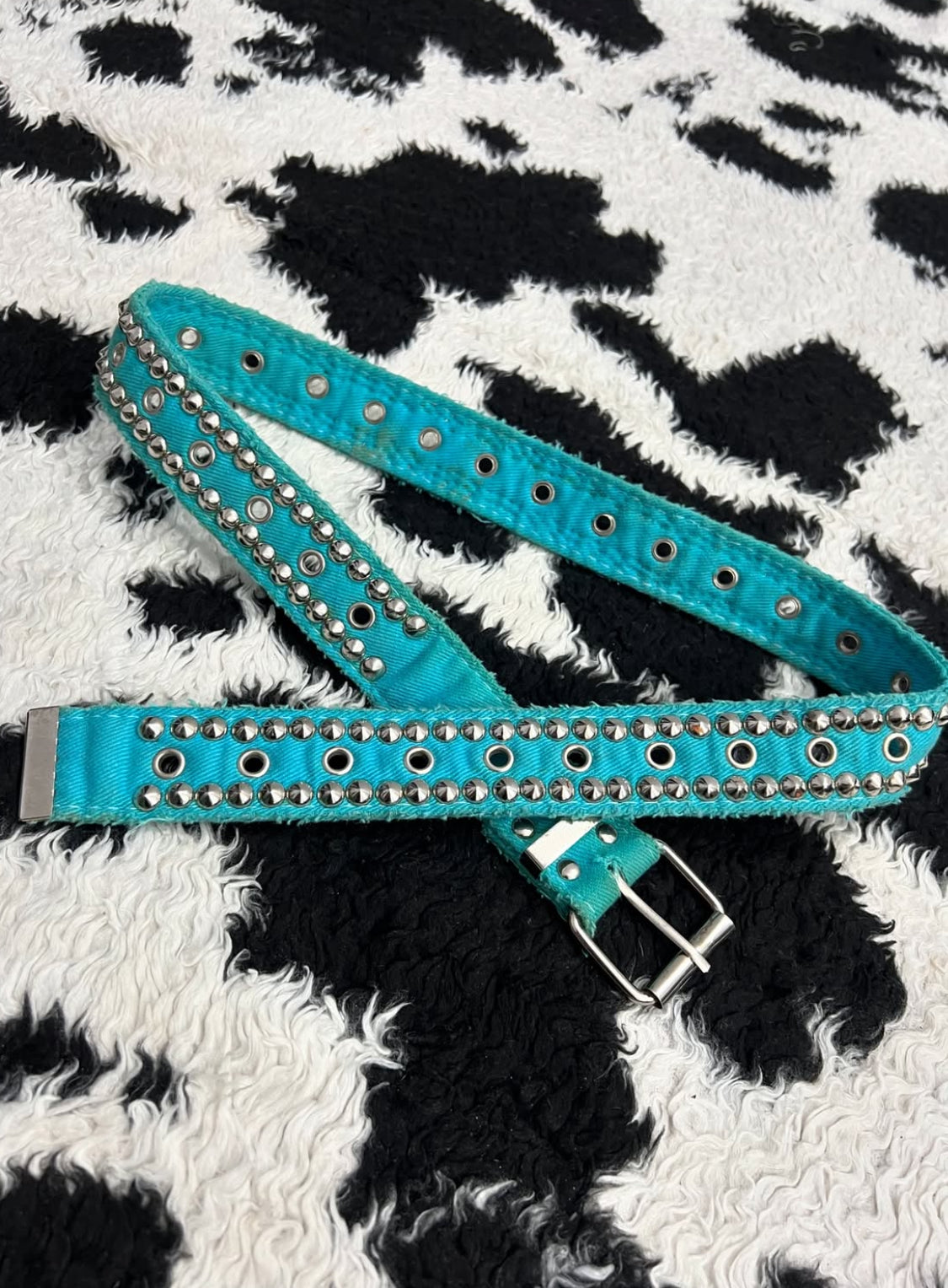 Teal Studded Belt