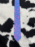 Pink & Blue Paisley Narrow Tie