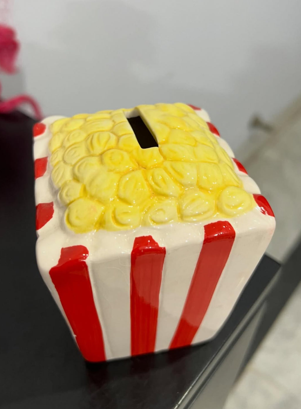 Popcorn Ceramic Coin Collector