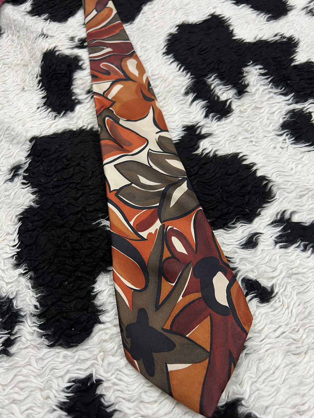 Montecatini Brown Floral Tie