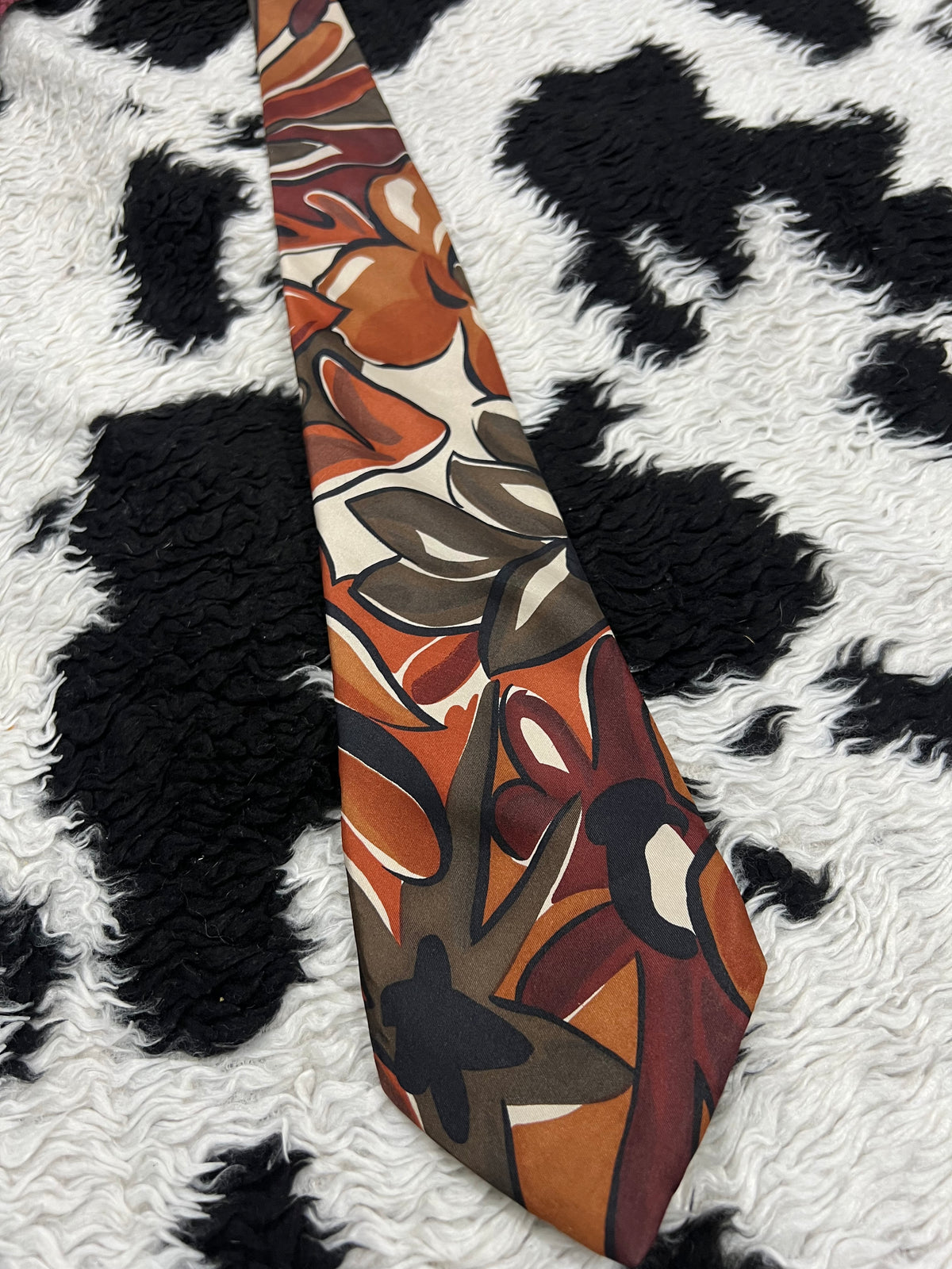 Montecatini Brown Floral Tie