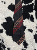 Delamare Black Embroidered Tie