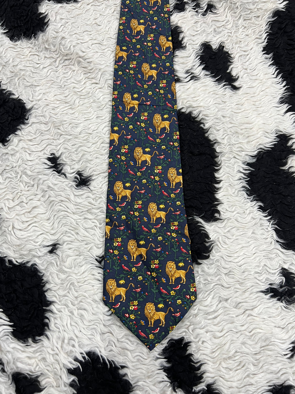 Liberty Lions Floral Tie