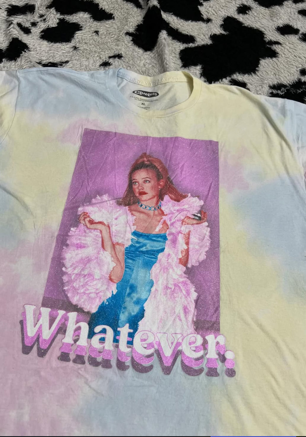 Clueless "Whatever" Glitter Tee (Extra Large)