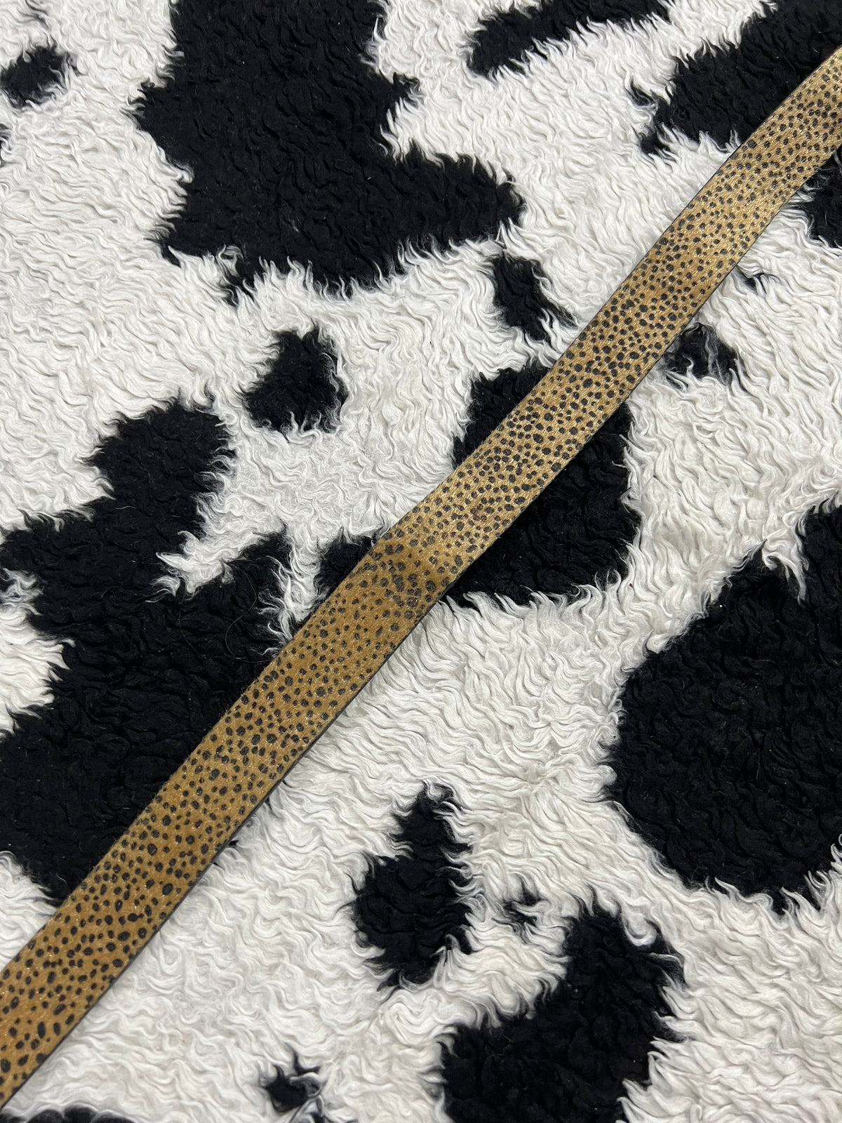Leopard Print Fur Belt