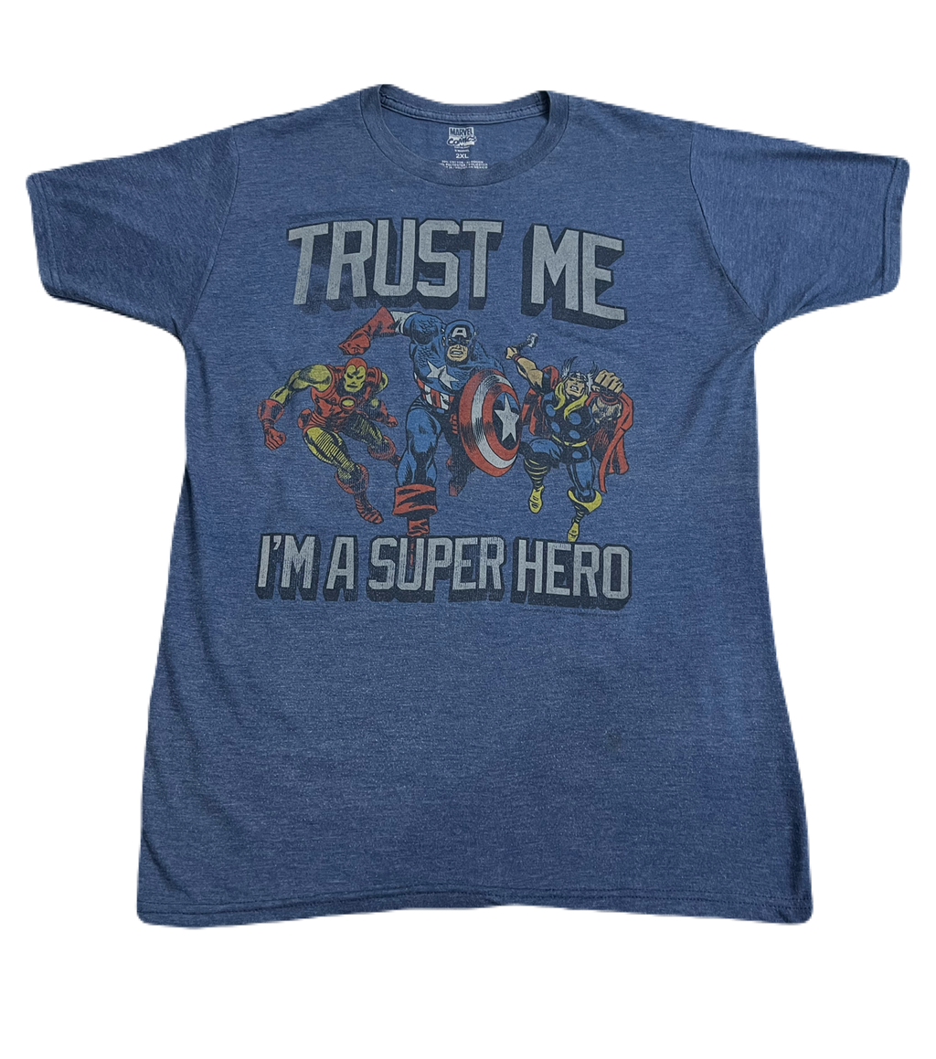 Marvel "Trust Me I'm A Superhero" Tee (Large)