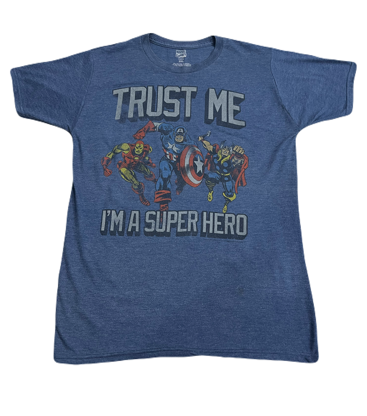 Marvel "Trust Me I'm A Superhero" Tee (Large)