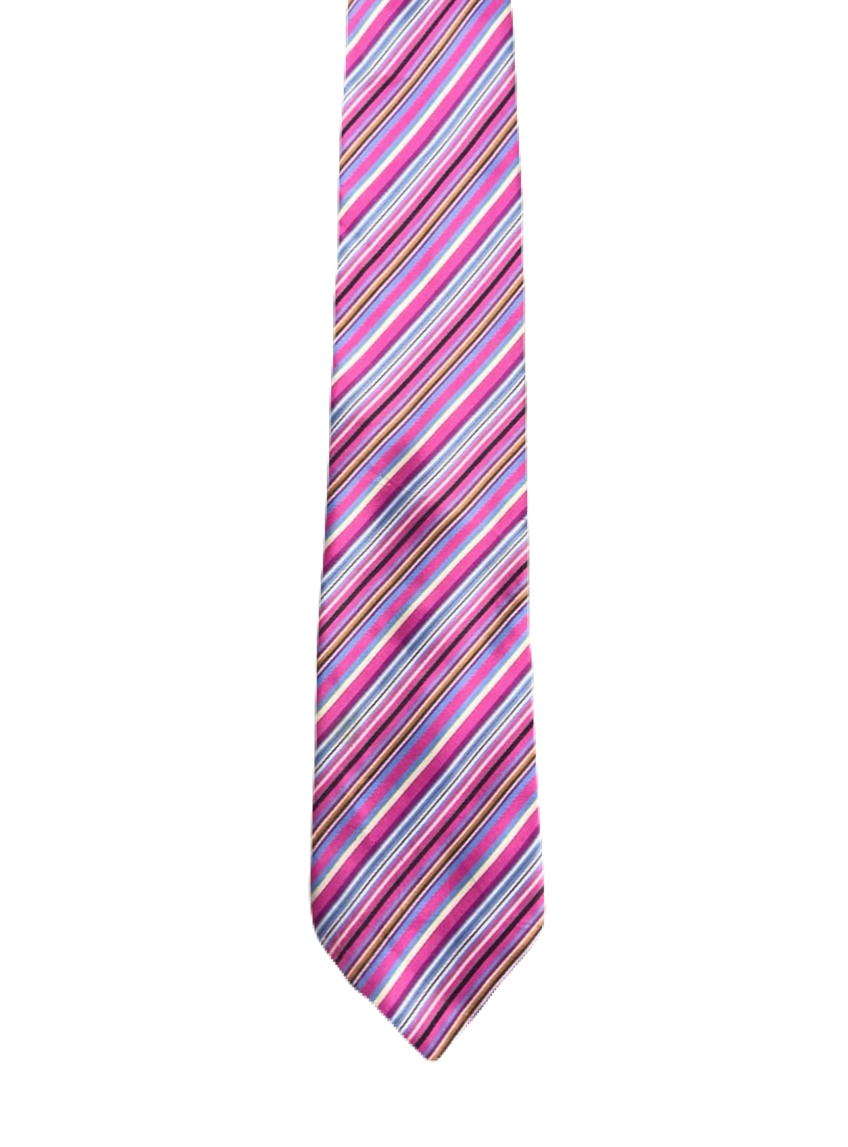 Pink Striped Tie