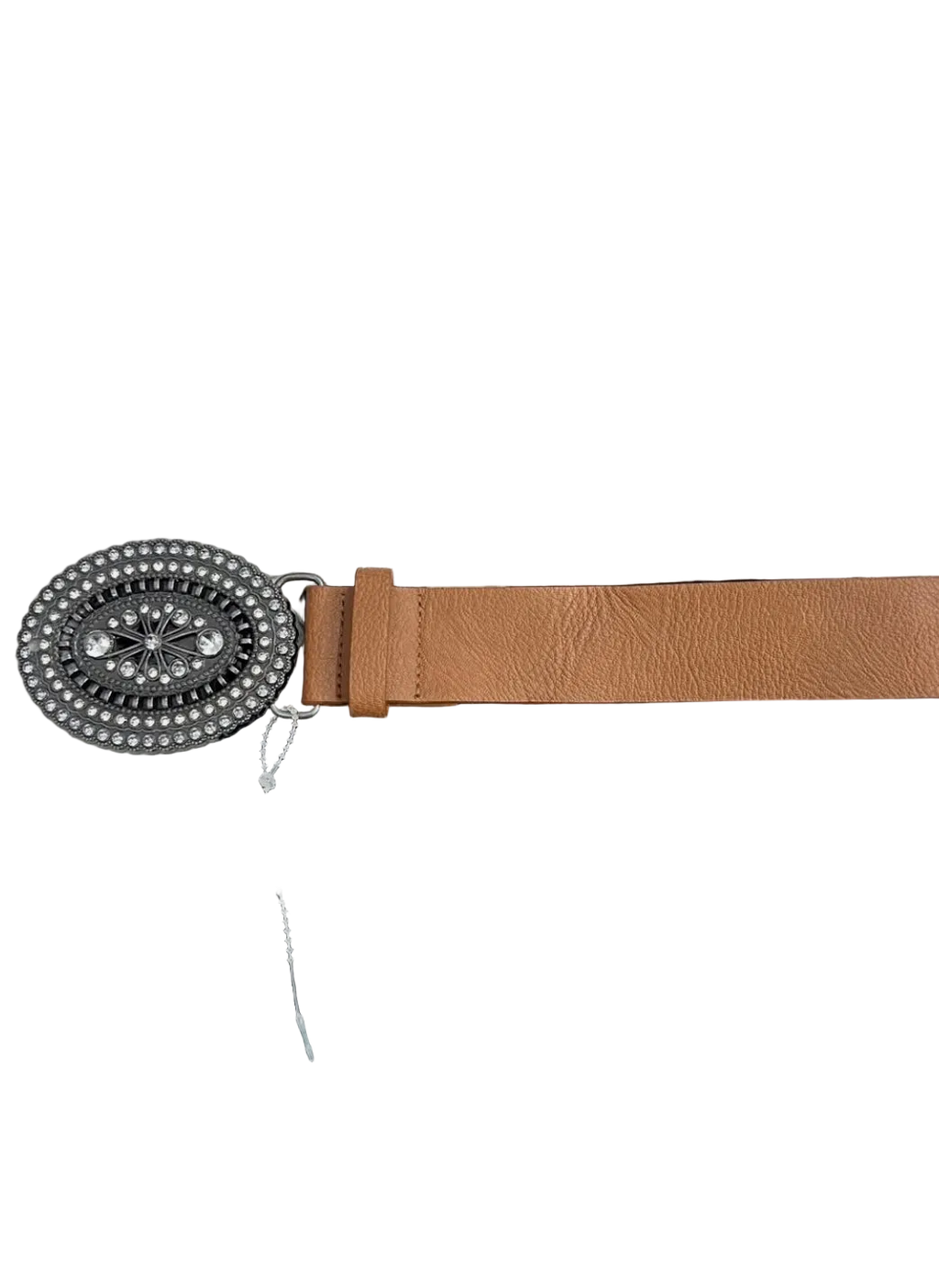 Oval Buckle Brown Belt