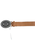 Oval Buckle Brown Belt