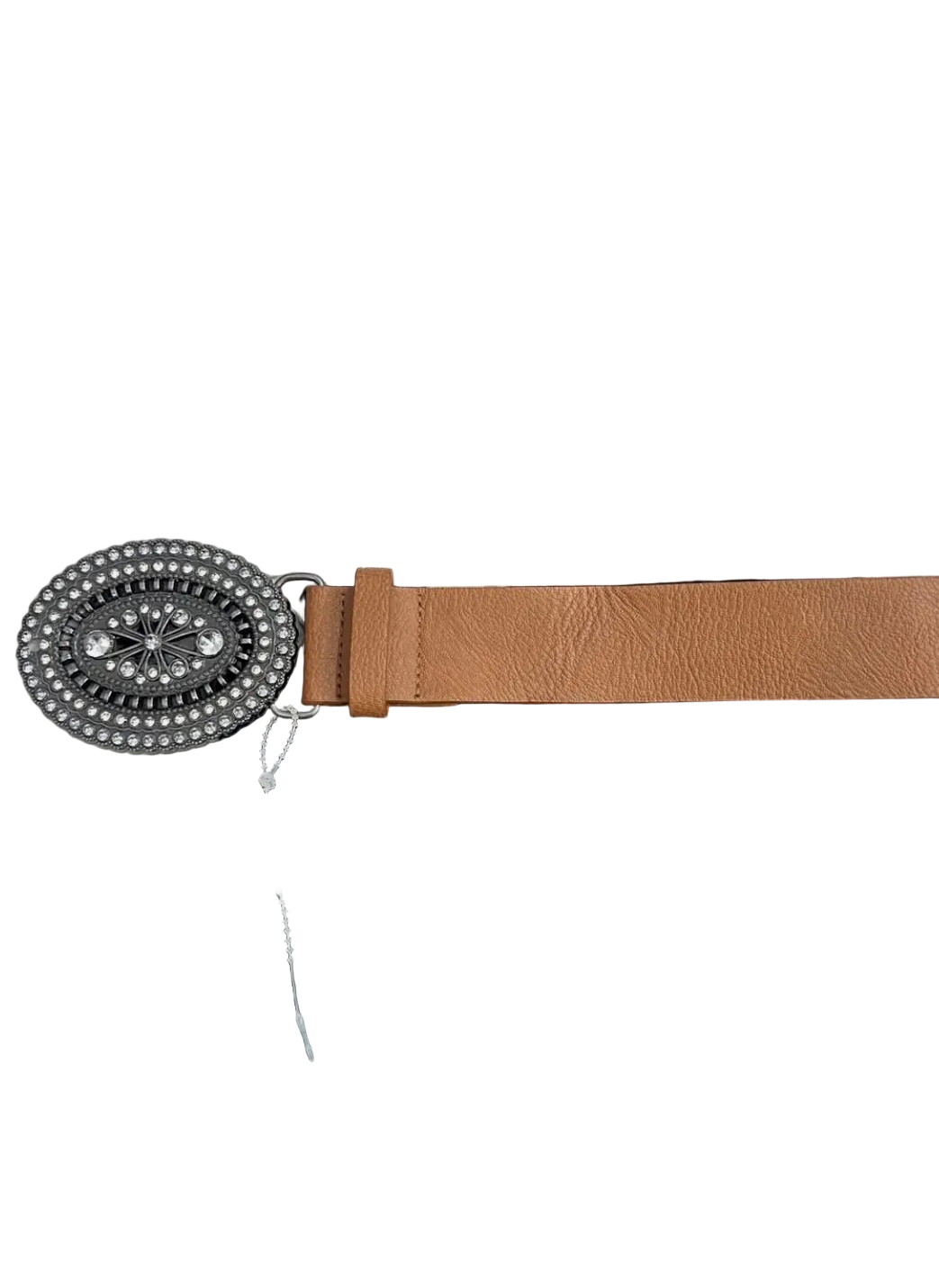 Oval Buckle Brown Belt
