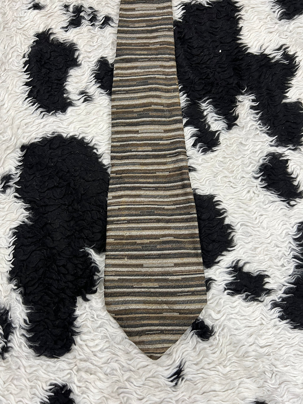Vaeger Brown Striped Tie