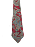 Classics Red Fully Embroidered Paisley Tie