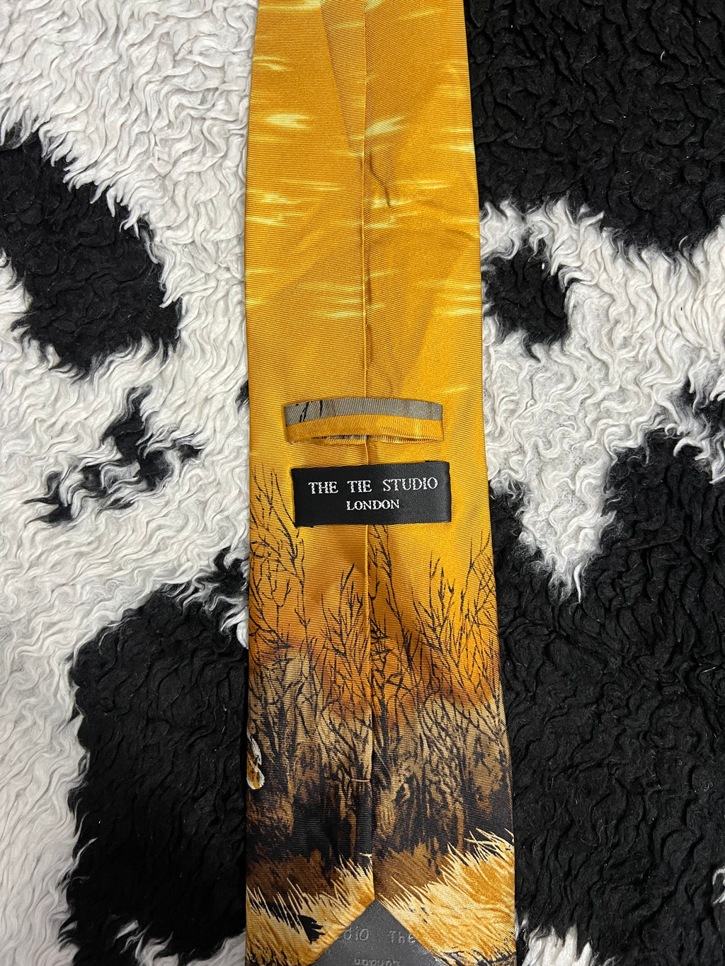 Mallards at Pond Painting Tie