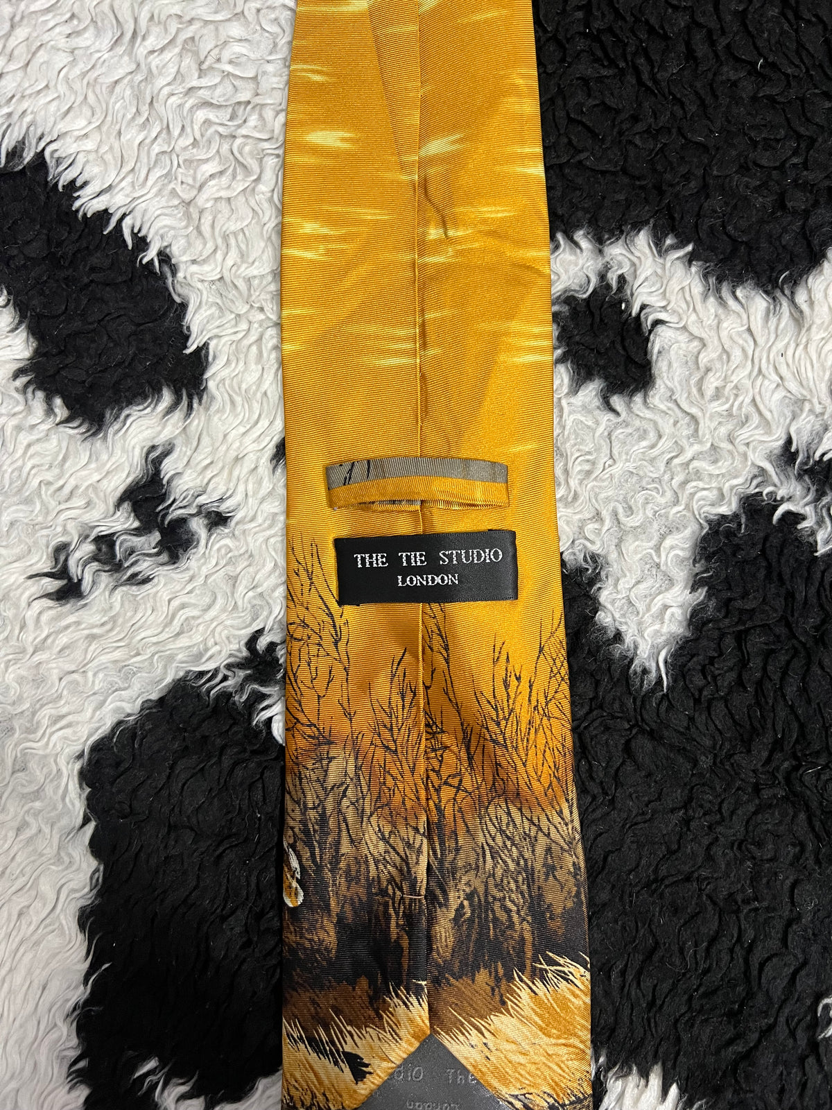 Mallards at Pond Painting Tie