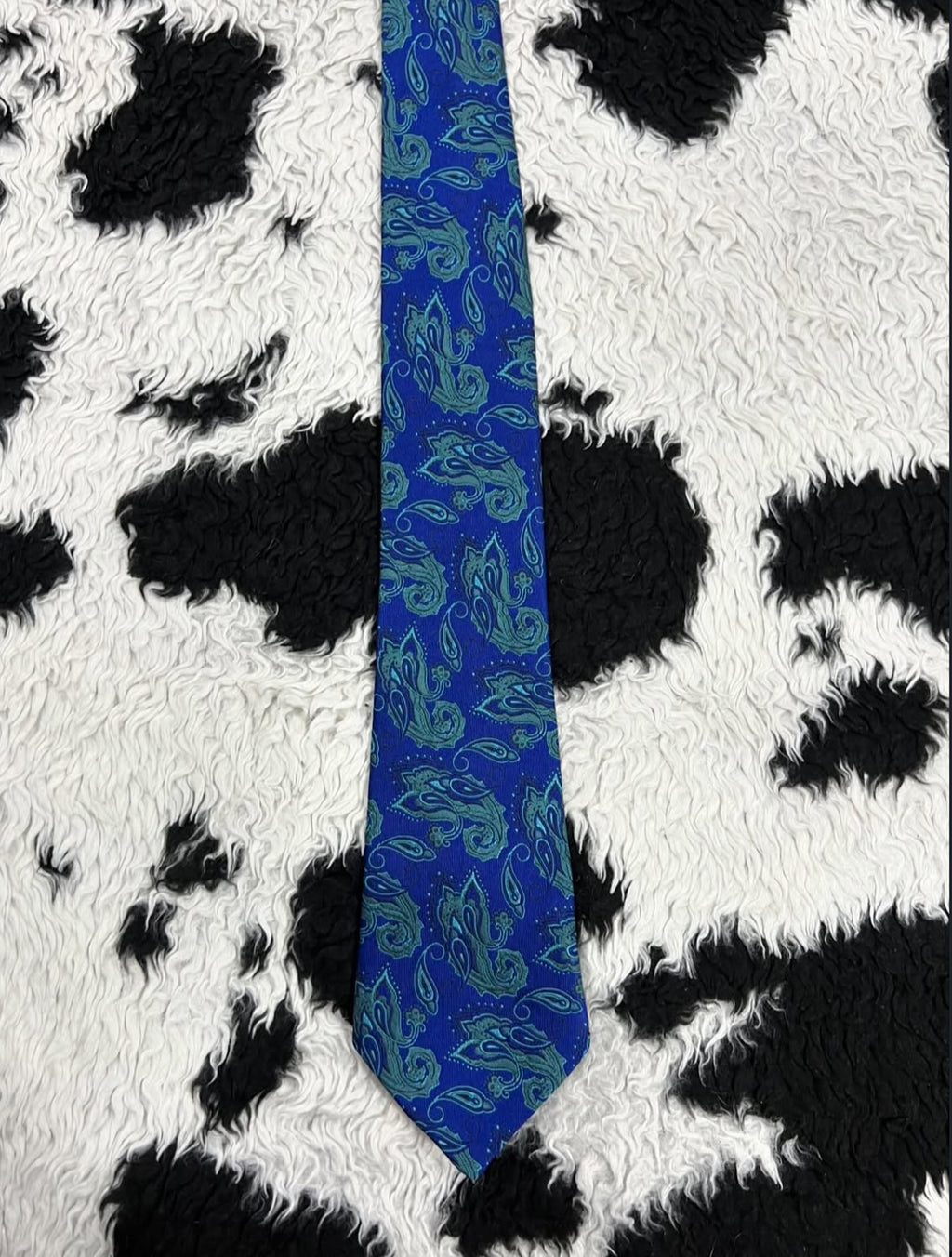 Littlewoods Blue Paisley Tie