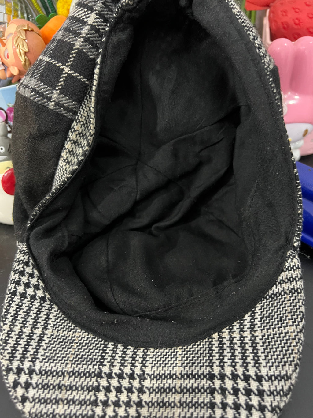 Plaid Patched Newsboy Cap