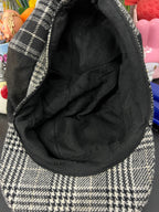 Plaid Patched Newsboy Cap
