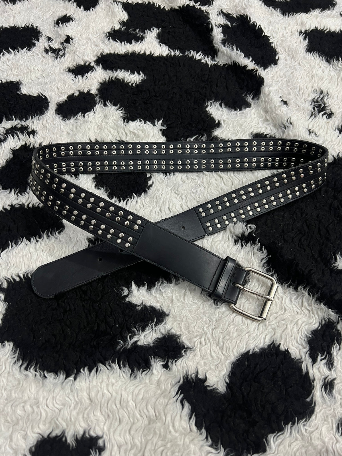 Black Studded Belt