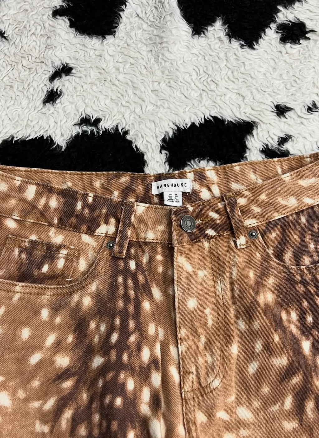 Warehouse Deer Print Denims (Waist 30)