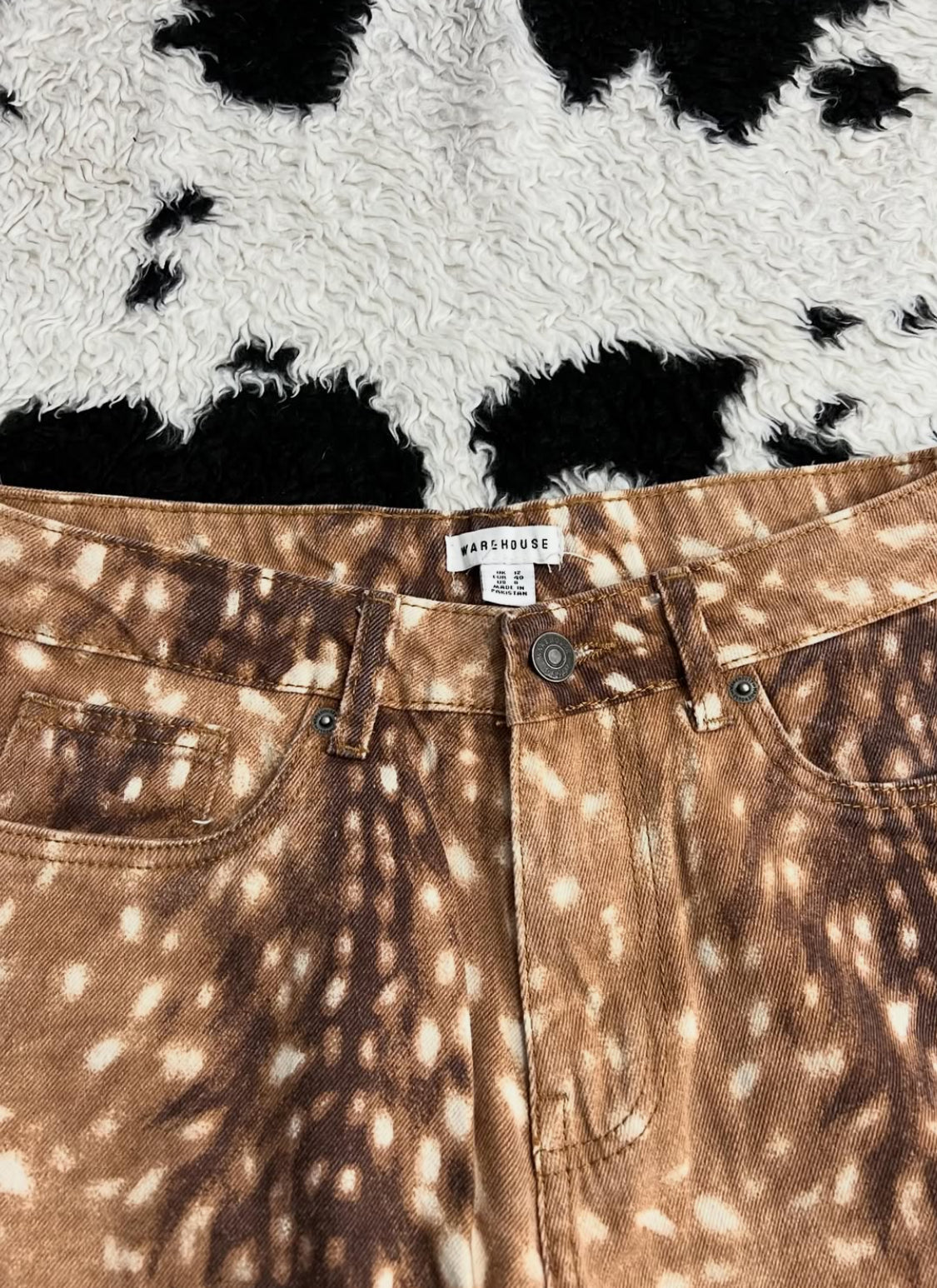 Warehouse Deer Print Denims (Waist 30)