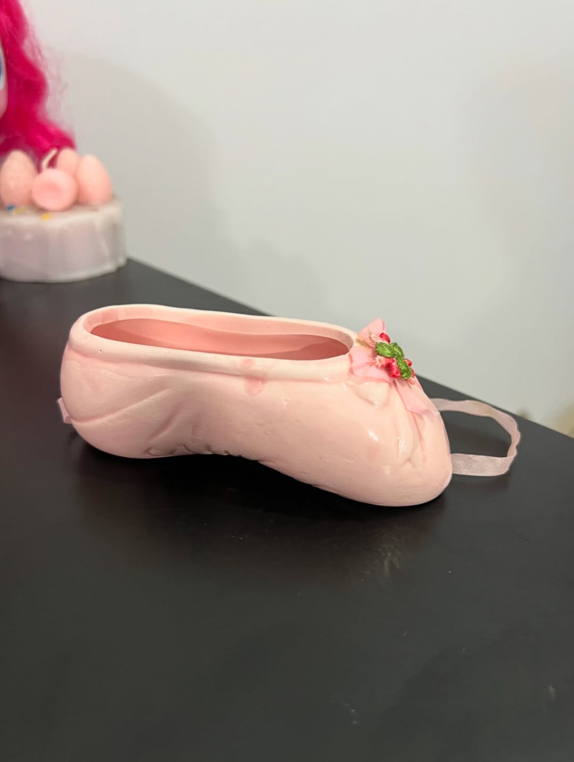 Ceramic Ballerina Ballet Shoe Hanging/Trinket