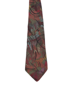 Canda Brown Embroidered Abstract Tie