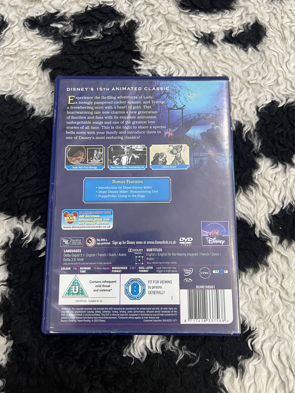 Disney Lady & The Tramp DVD