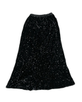 Black Sequins Long Skirt